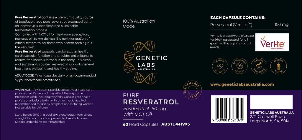 Dr David Sinclair's Longevity Supplement Stack: NMN and Resveratrol - Genetic Labs Australia